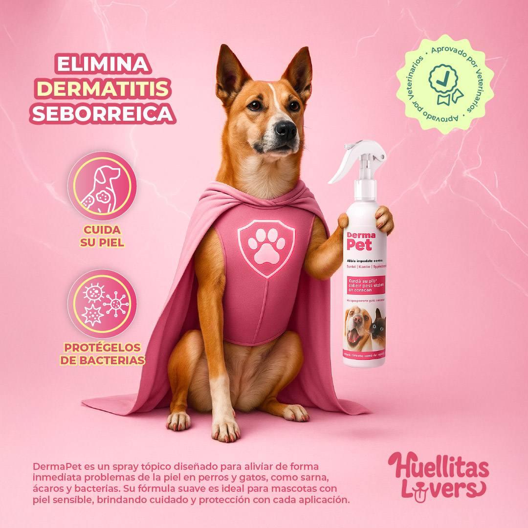 DERMAPETIS 🐶 Protege La Piel De Bacterias, Elimina Sarna y Ácaros 🐕🐈