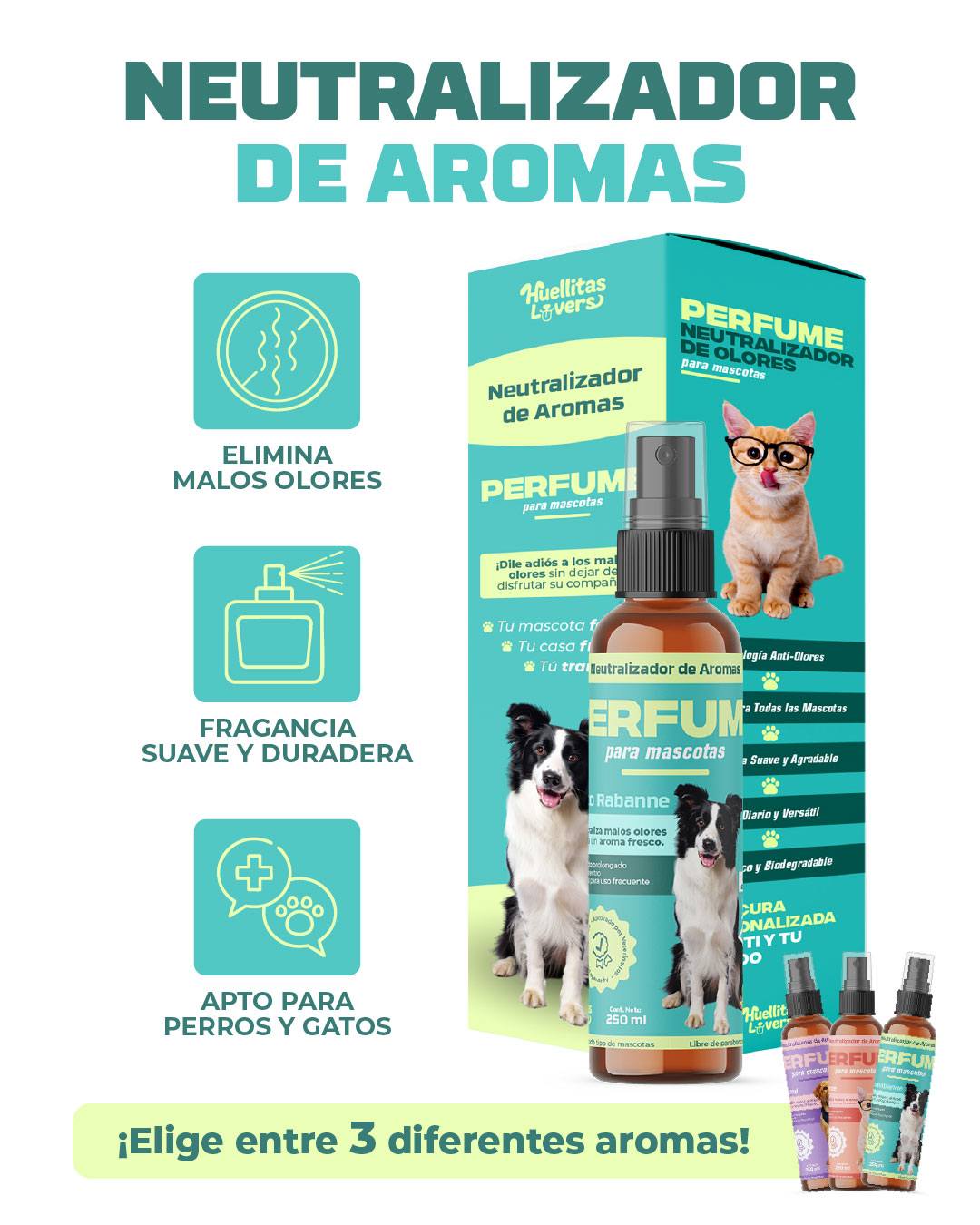 Perfume para Macotas / Neutralizador de olores