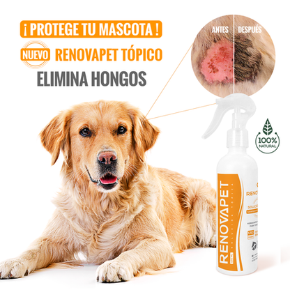 Renovapet tópico 🐶 Protege La Piel De Bacterias, Elimina Sarna y Ácaros🐕🐈